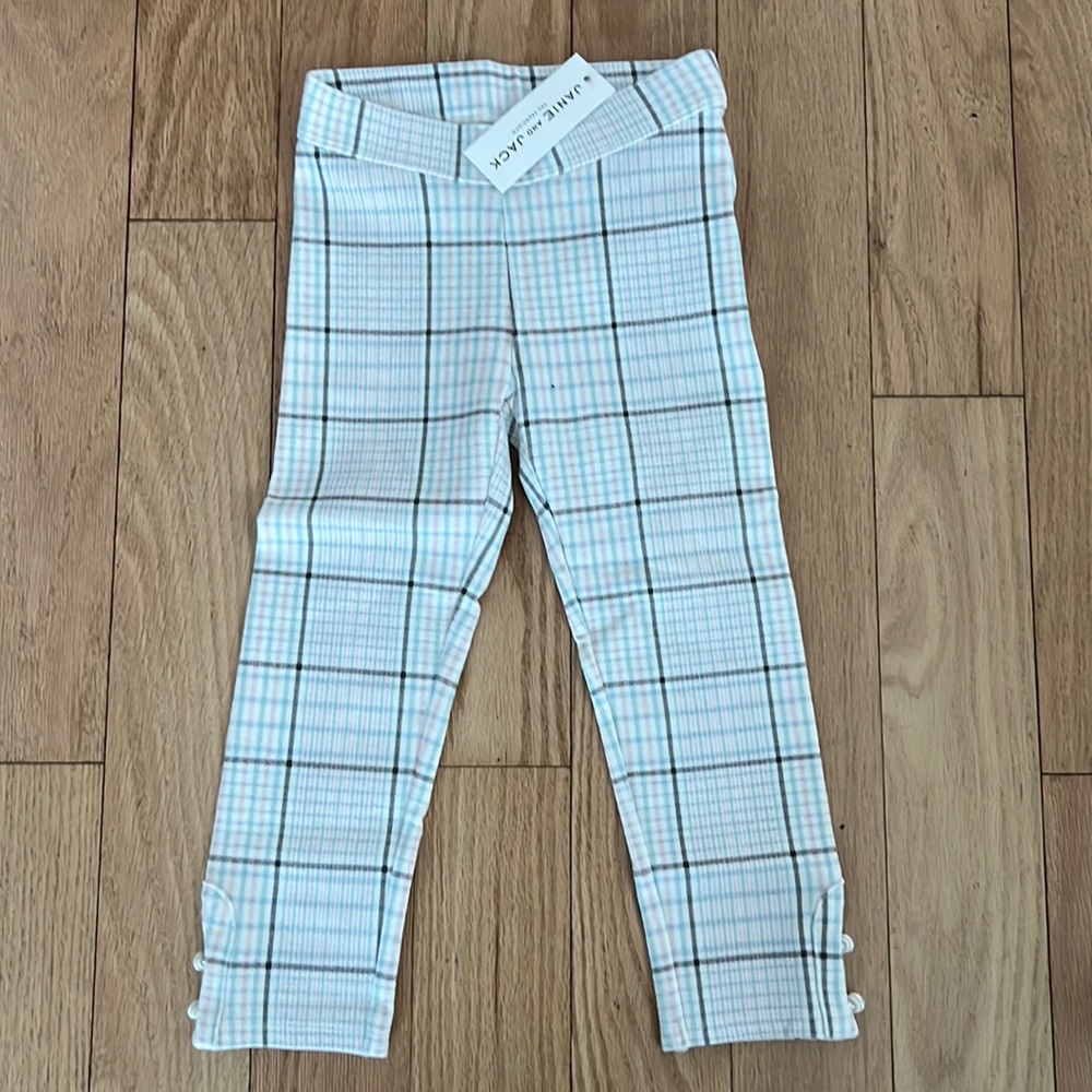***NEW JANIE AND JACK PONTE PLAID PANTS